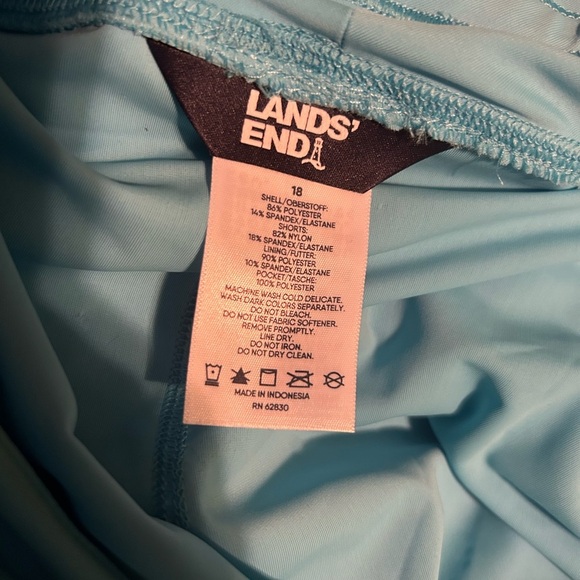 Nwt lands end aqua swim skort shorts bottoms plus size 18 2X - Picture 4 of 4